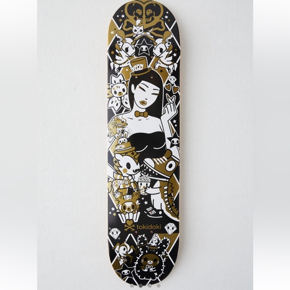 TOKIDOKI 24K Magic Skate Deck LIMITED EDITION ULTRA RARE STREETWEAR ART 4 HOME